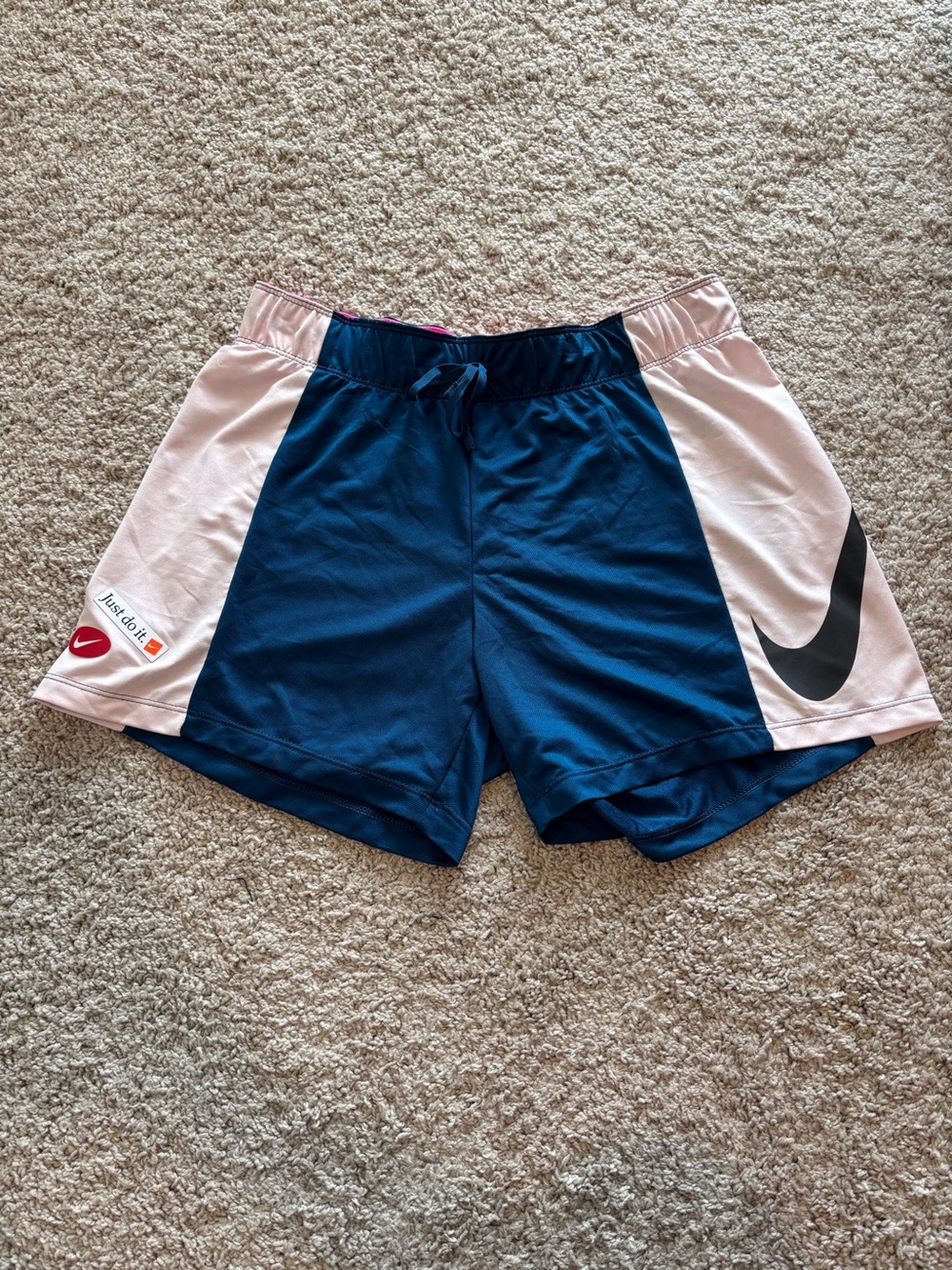 NWT Nike Navy and Light Pink Athletic Shorts